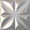 Ekena Millwork 11 7/8in. W x 11 7/8in. H Helene EnduraWall Decorative 3D Wall Panel Covers 0.98 Sq. Ft. WP12X12HECST - alternate 1